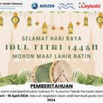 Selamat Hari Raya Idul Fitri 1445H, Pemberitahuan Libur PT Kusuma Teknik Persada 8 April – 16 April 2024